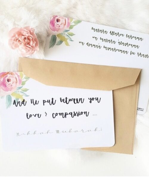 Huwelijkskaart: And he put between you…